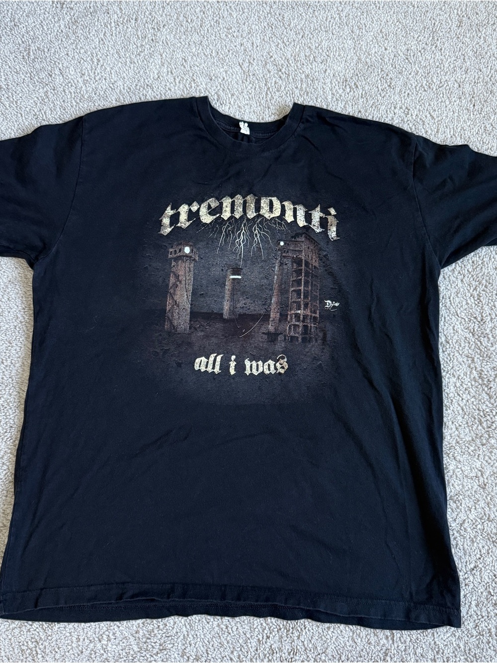 2012 Tremonti All I Was Band T Shirt Alter Bridge Mark Tremonti 24” P2P